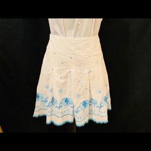 Heart Soul 100% Cotton White Flare Skirt Size 9